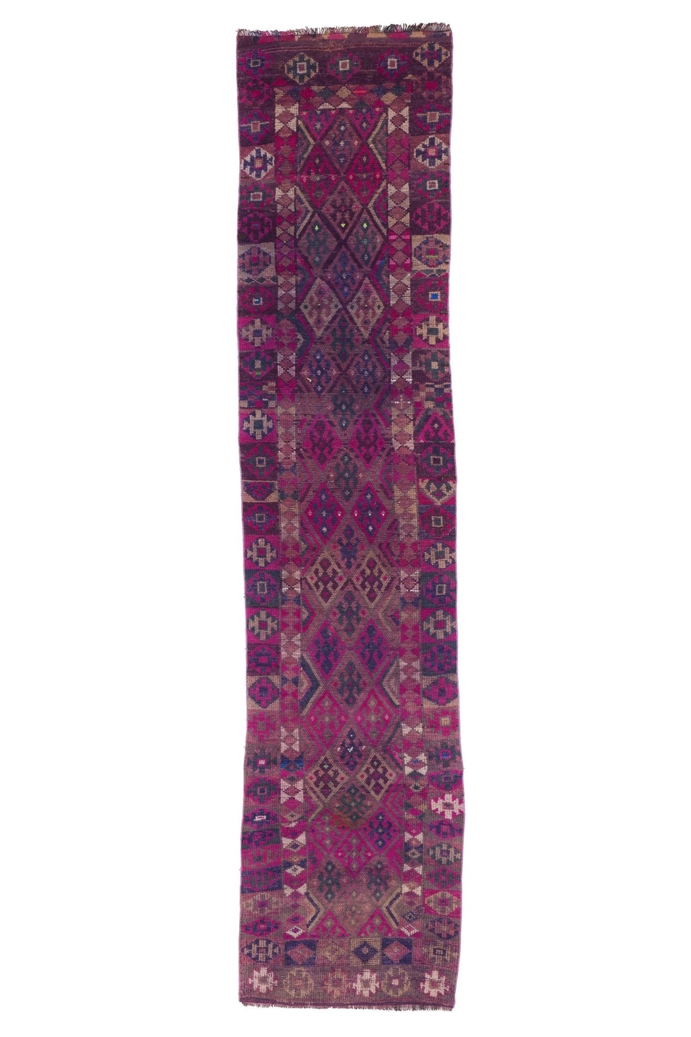 'Aster' Vintage Turkish Runner - 2'10'' x 12'11'' - Canary Lane