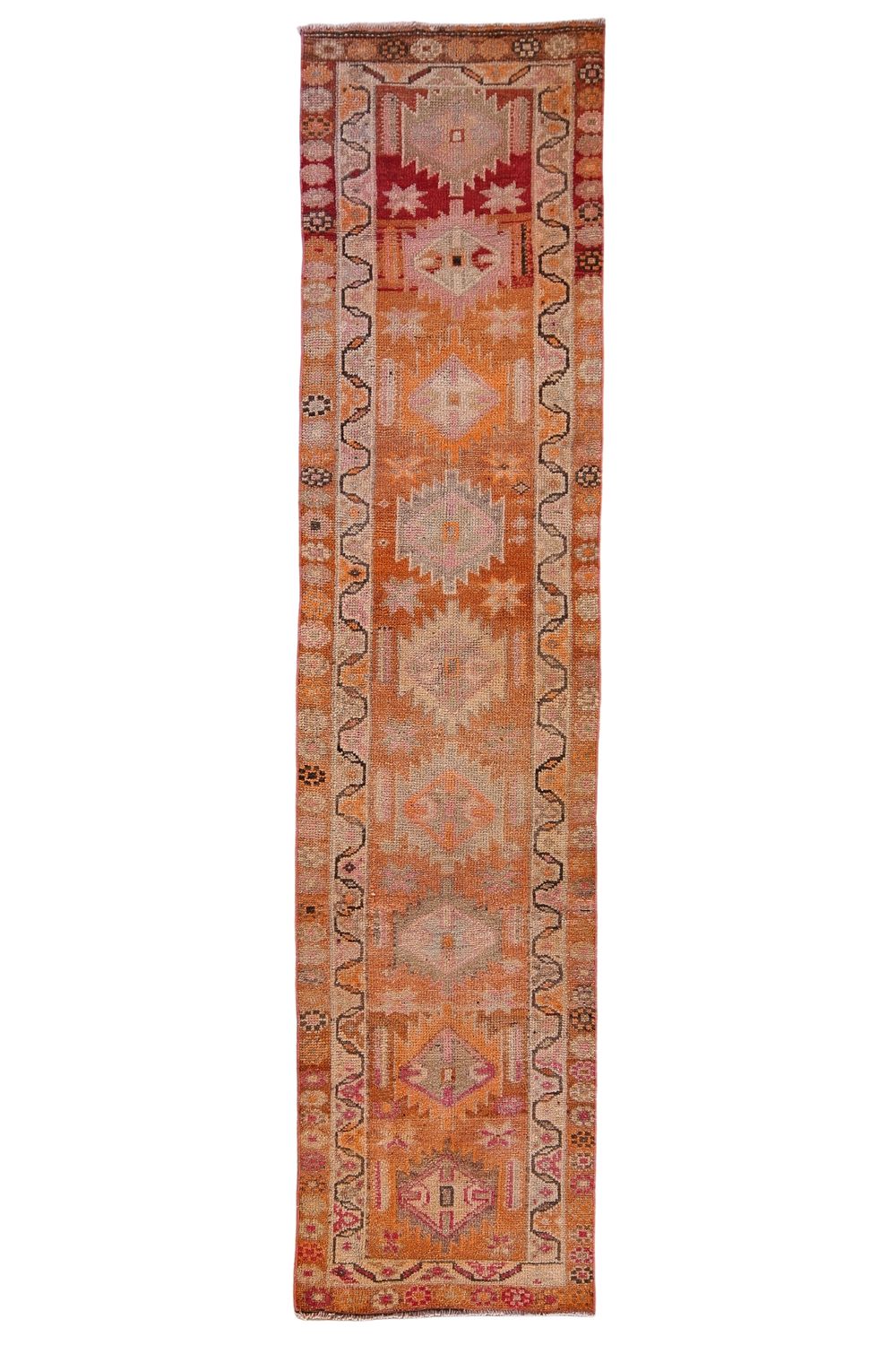 'Audrey' Vintage Turkish Runner - 2'5" x 10'1" - Canary Lane