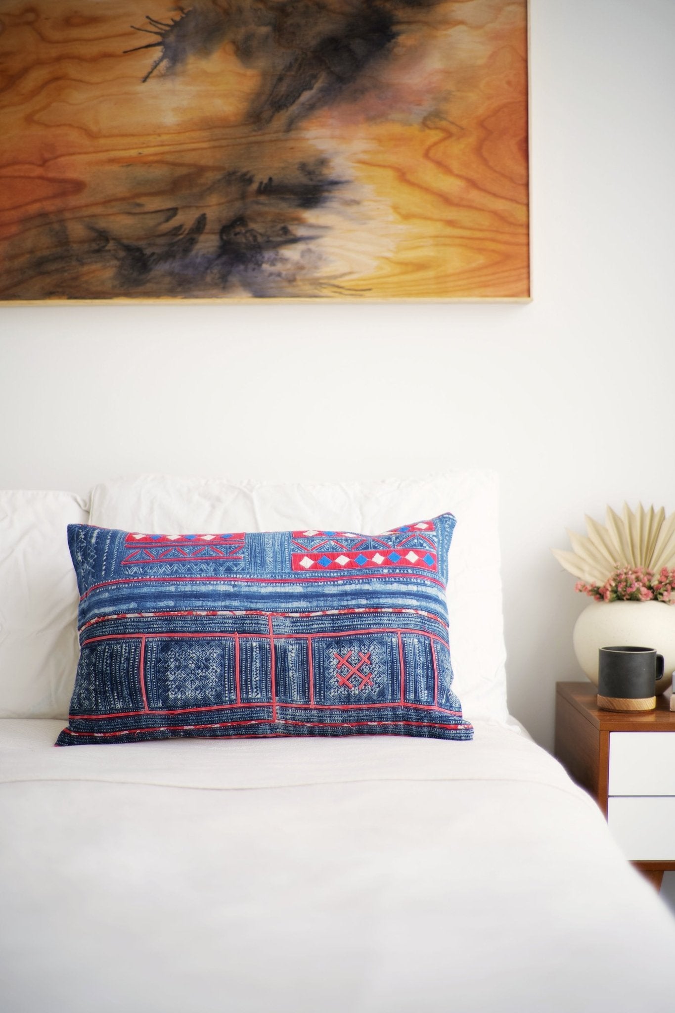 Batik Pillow No. 148 - Canary Lane