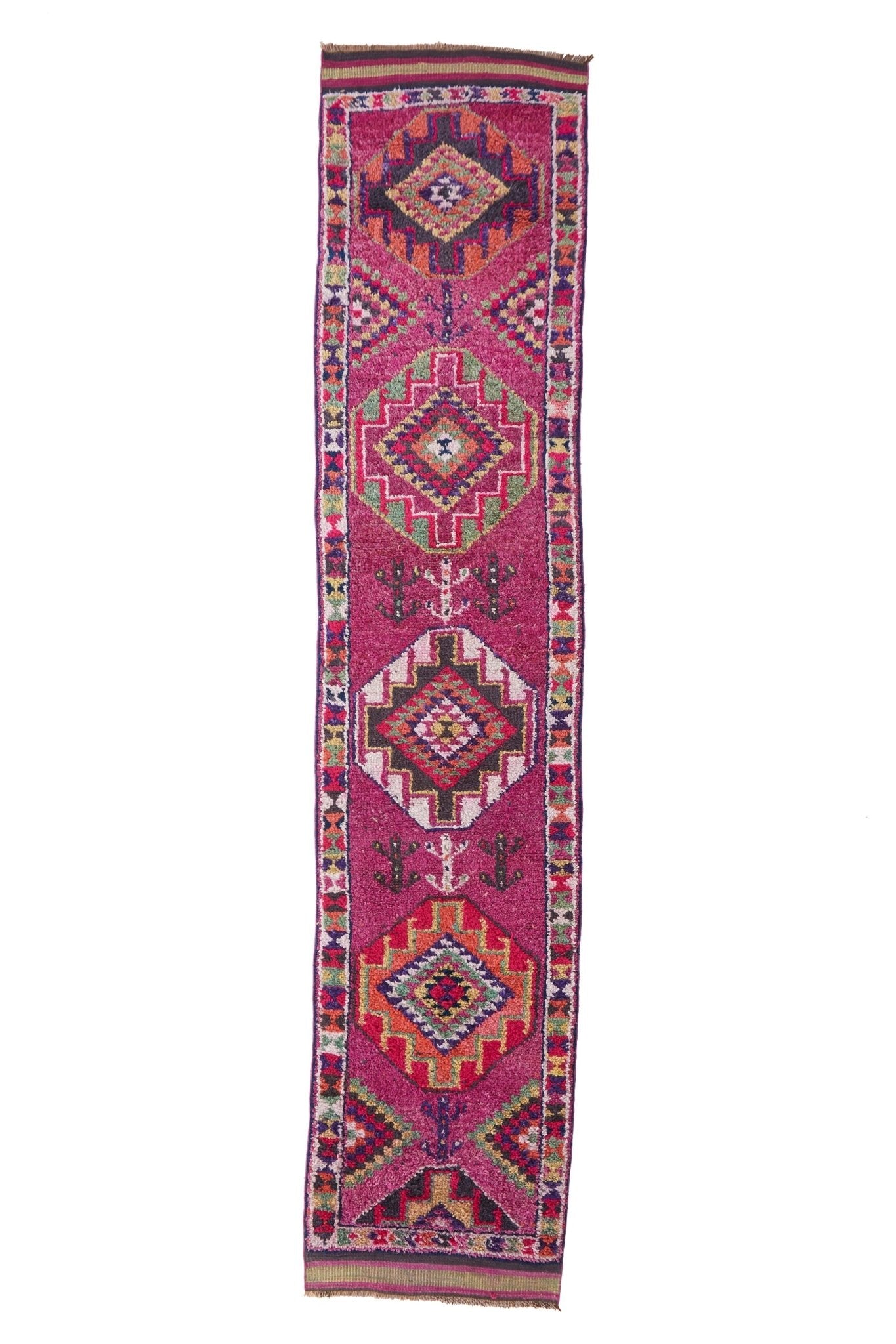 'Bisbee' Turkish Vintage Runner - 2'10" x 13'6" - Canary Lane