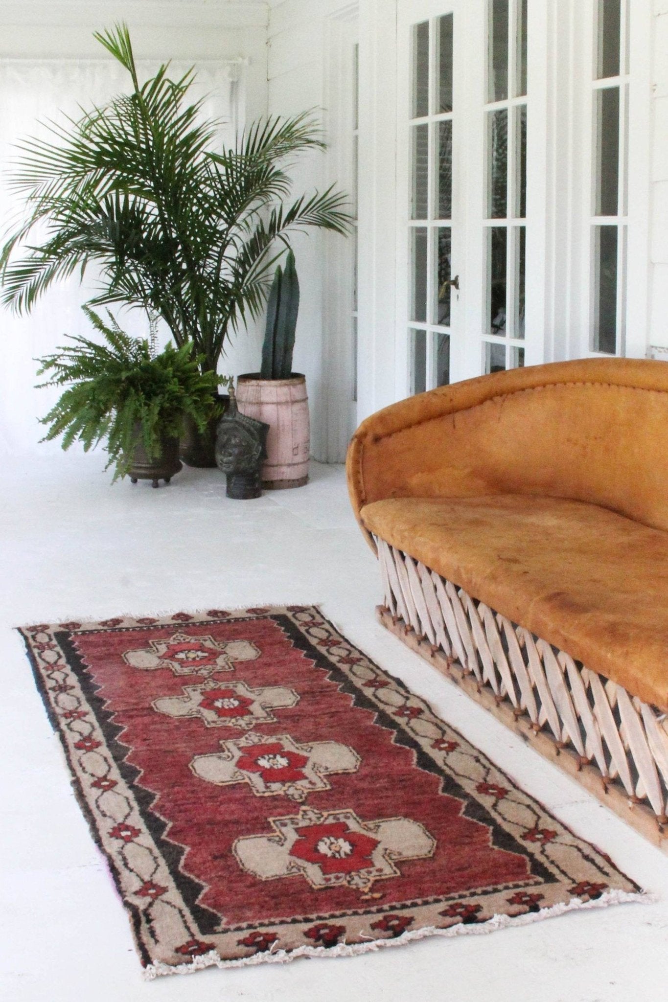 'Bridges' Vintage Turkish Runner - 2'10" x 6'3" - Canary Lane