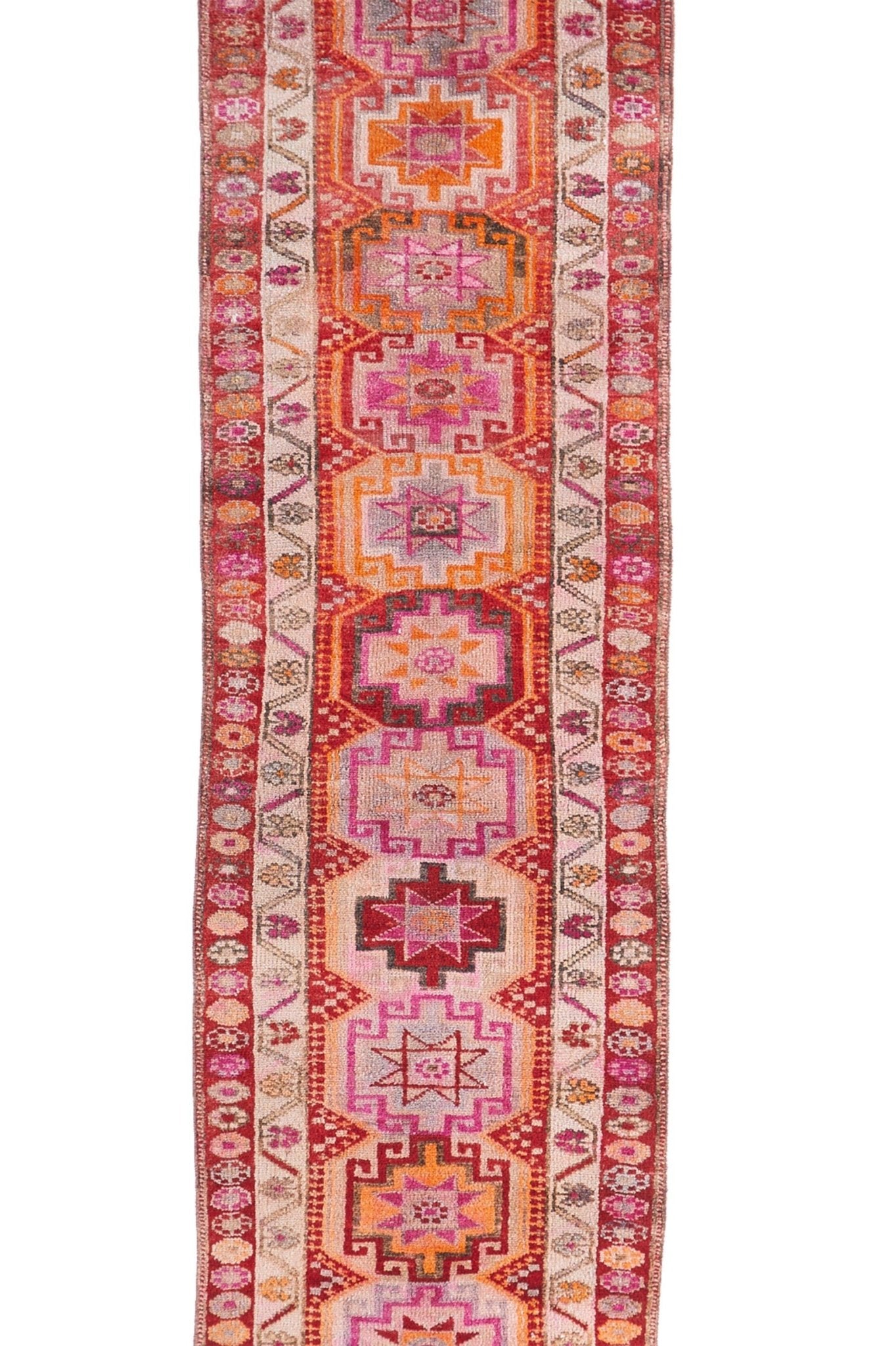 'Camellia' Vintage Turkish Runner - 2'11" x 14'3" - Canary Lane