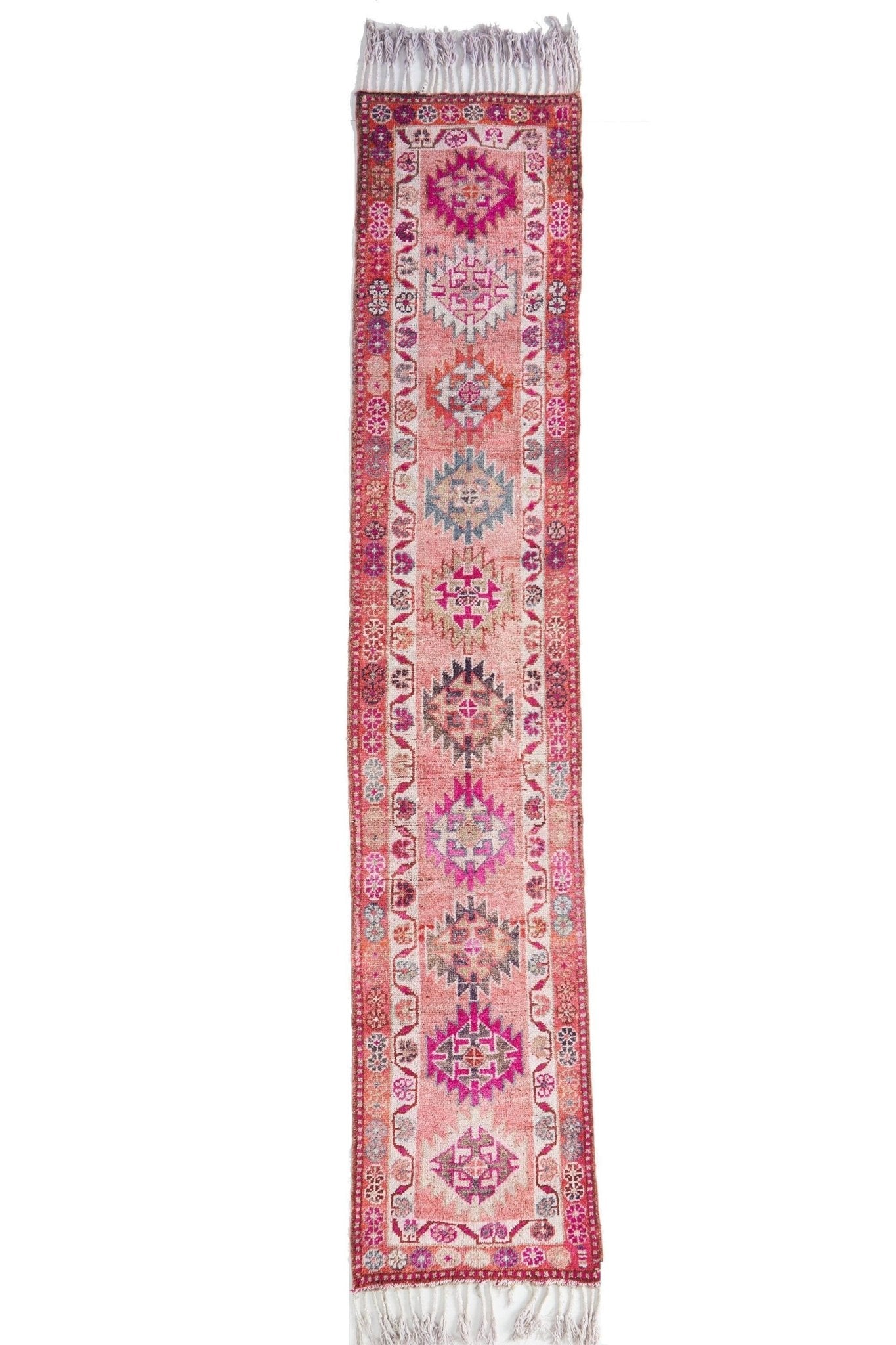 'Clicquot' Vintage Turkish Runner - 2'10" x 14'10" - Canary Lane