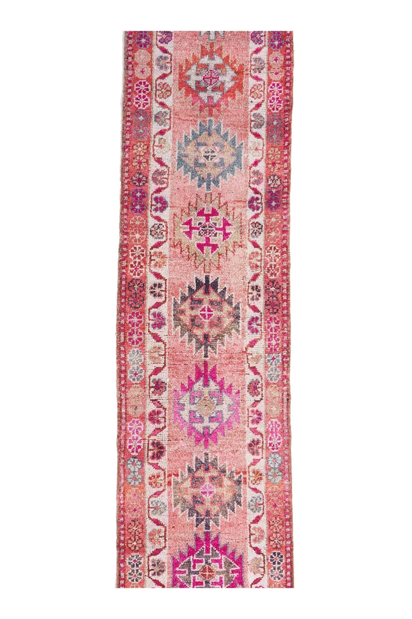 'Clicquot' Vintage Turkish Runner - 2'10" x 14'10" - Canary Lane