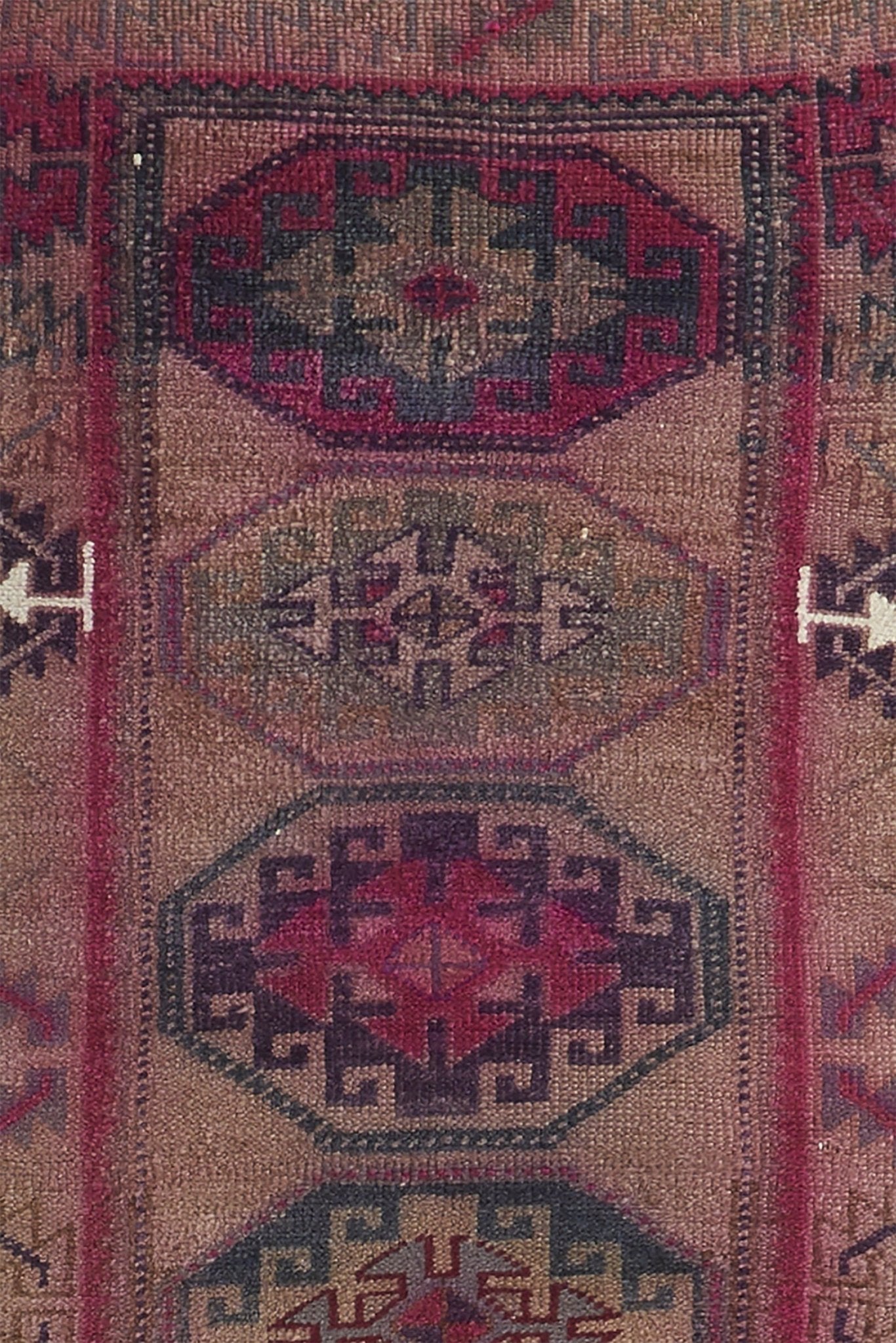 'Concord' Vintage Turkish Runner Rug - 2'8" x 8' - Canary Lane