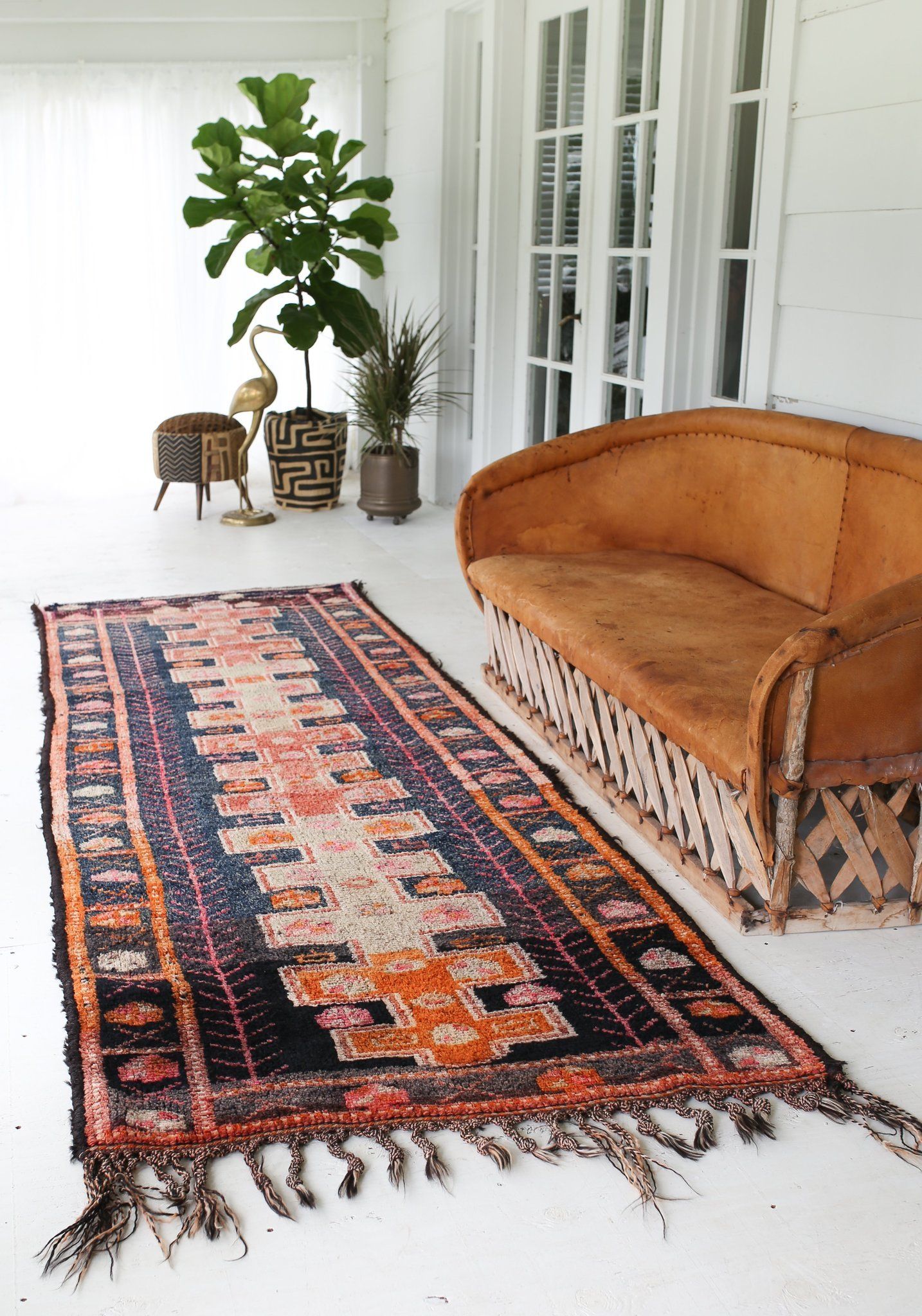 'Deciduous' Tribal Runner - Canary Lane