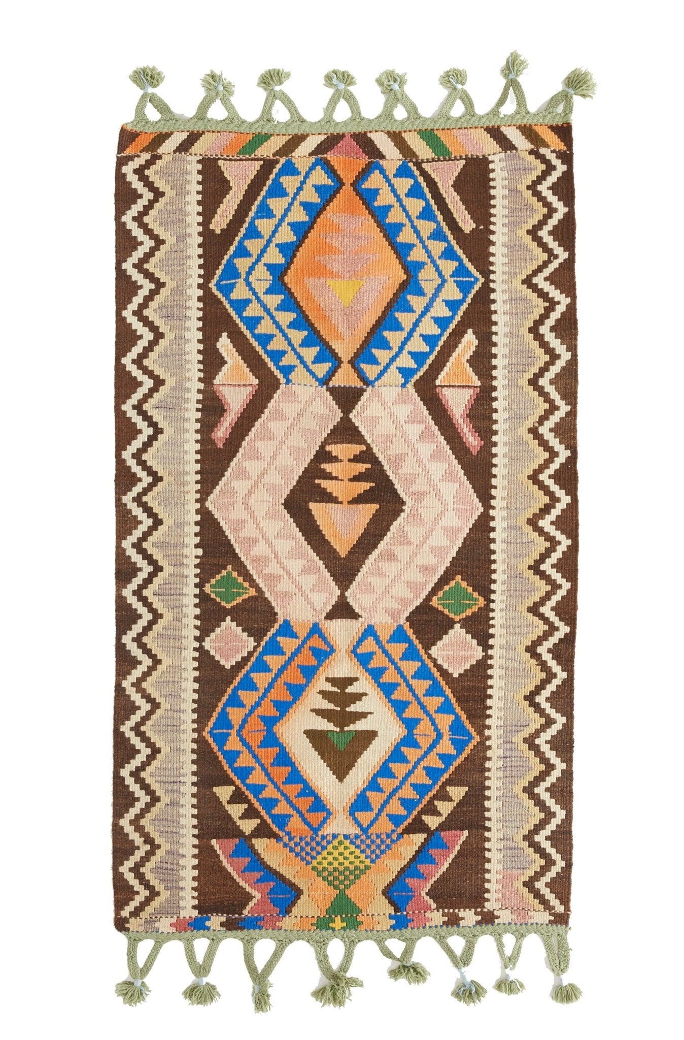 'Delilah' - Small Turkish Vintage Kilim Rug - 2'6" x 5'1" - Canary Lane