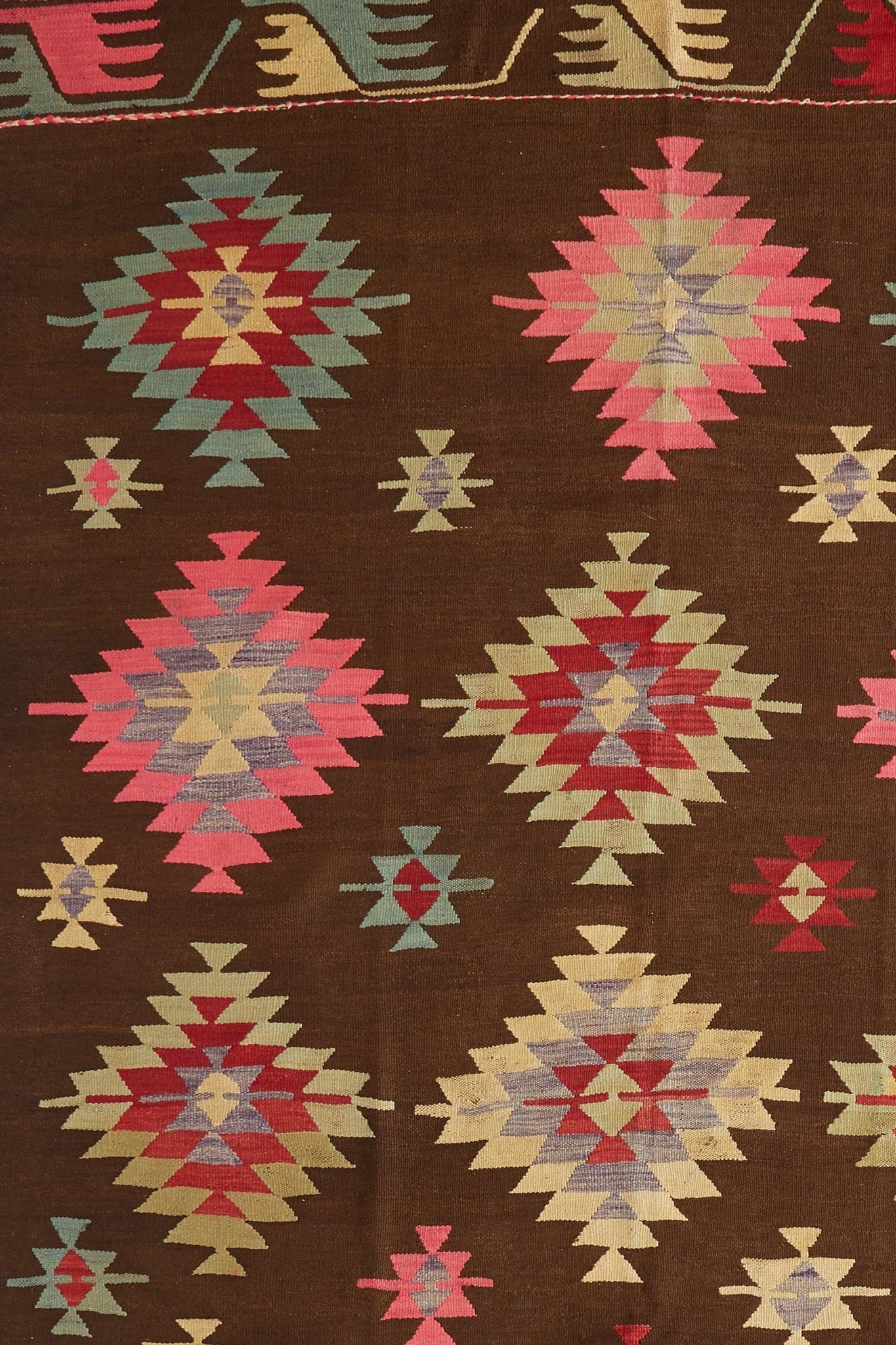 'Fatima' Turkish Kilim Area Rug - 6'4'' x 10'11'' - Canary Lane
