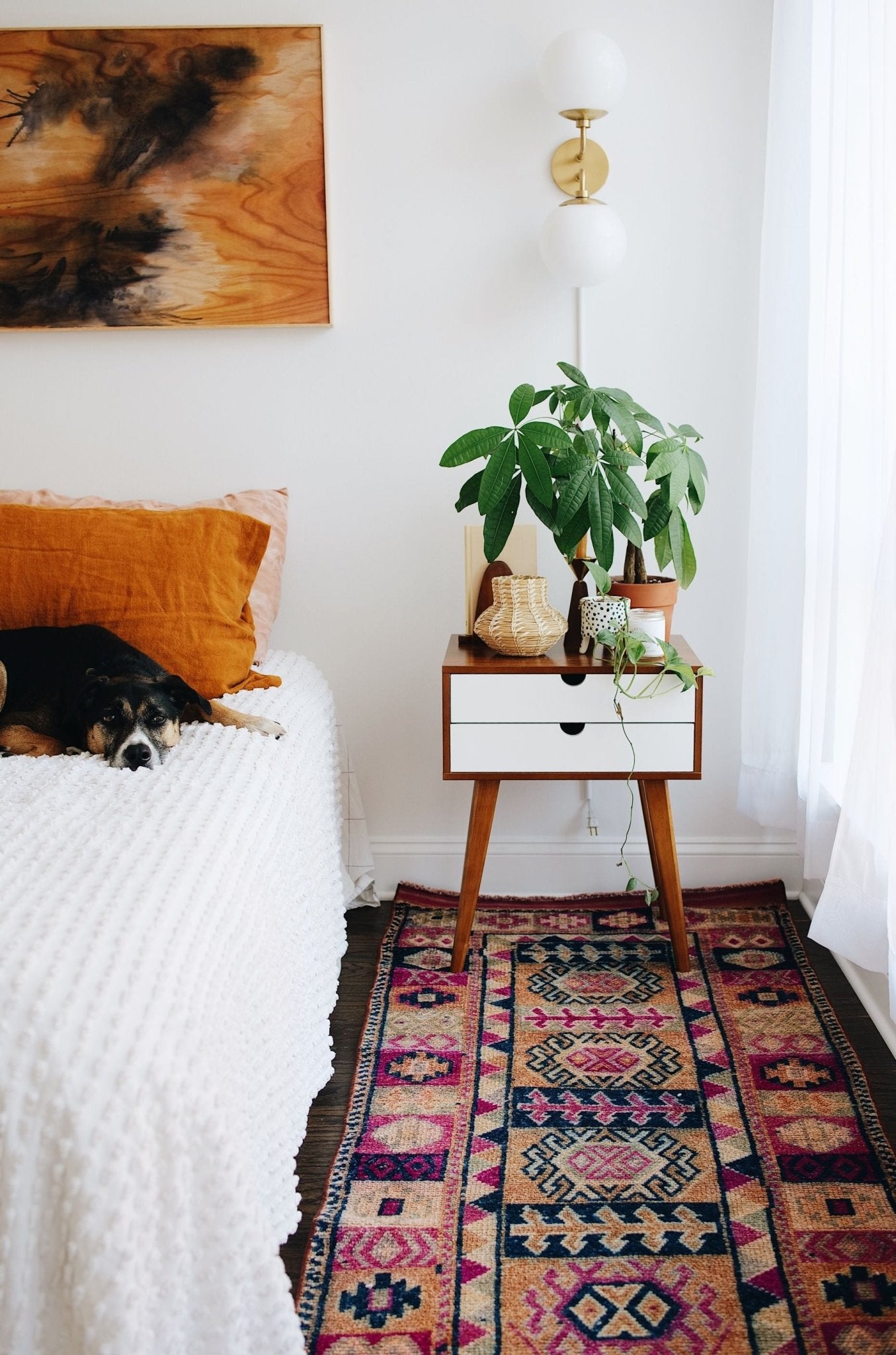 'Jubilee' Turkish Vintage Rug - 2'8'' x 11'7'' - Canary Lane