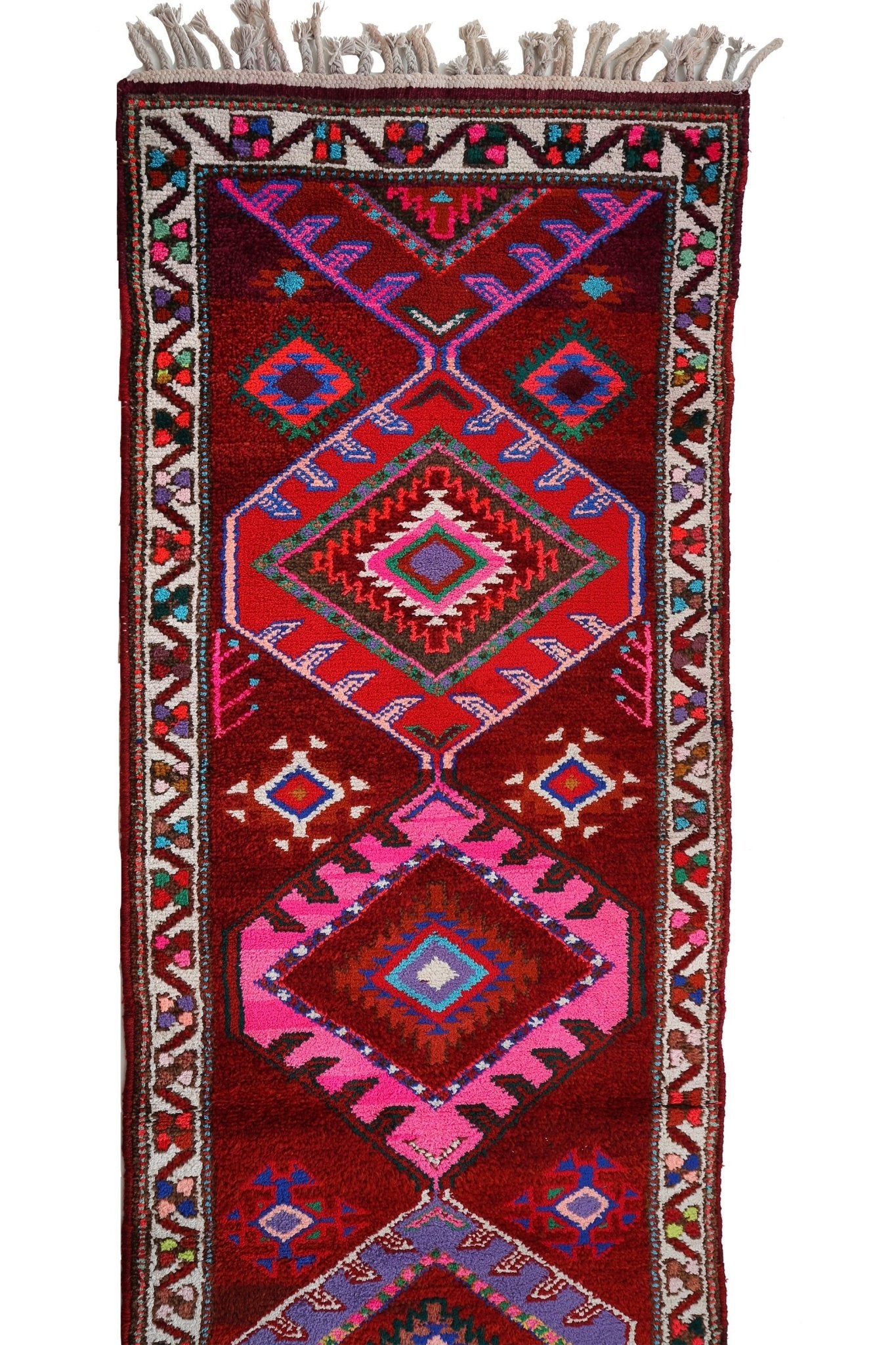 'Kaleidoscope' Tribal Runner Rug - Canary Lane