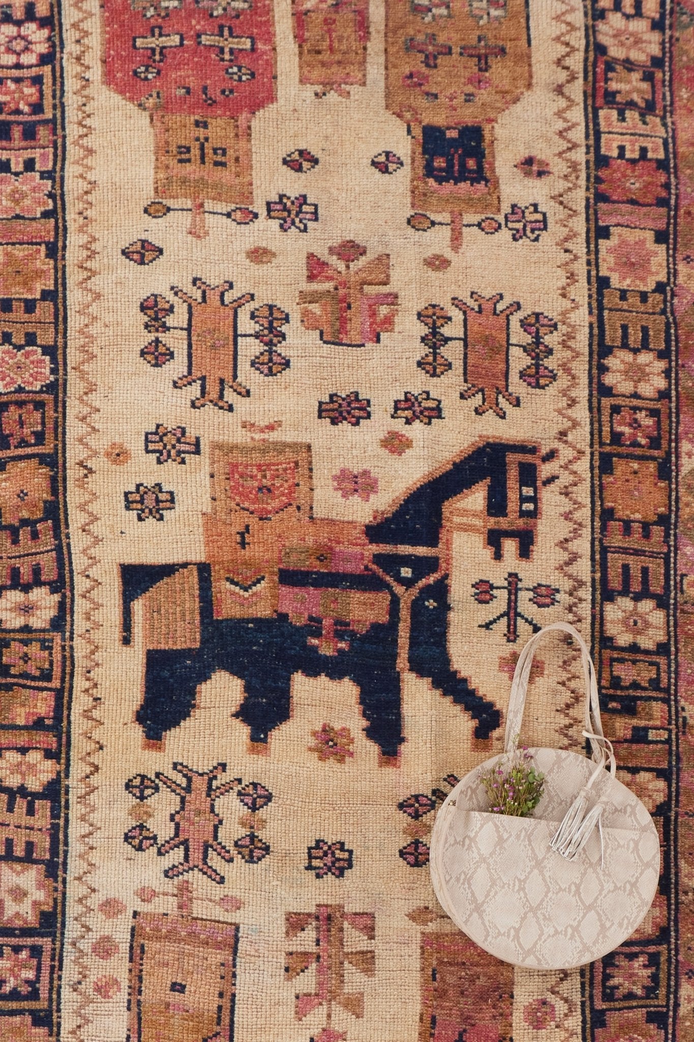 'Laurel' Vintage Heirloom Turkish Runner - 4' x 11'2'' - Canary Lane