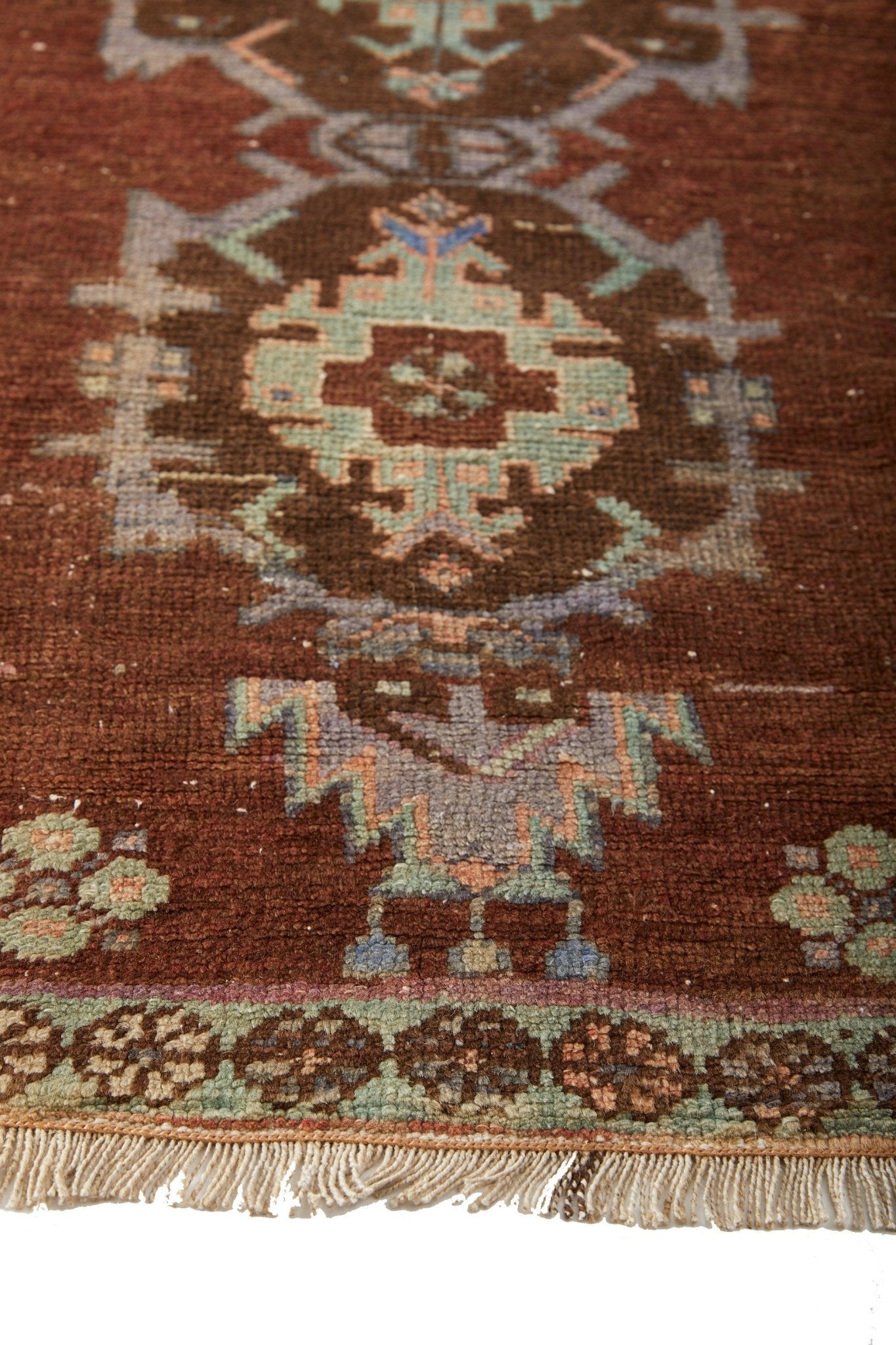 'Lorna' Turkish Runner Rug - 3'7" x 10'8" - Canary Lane