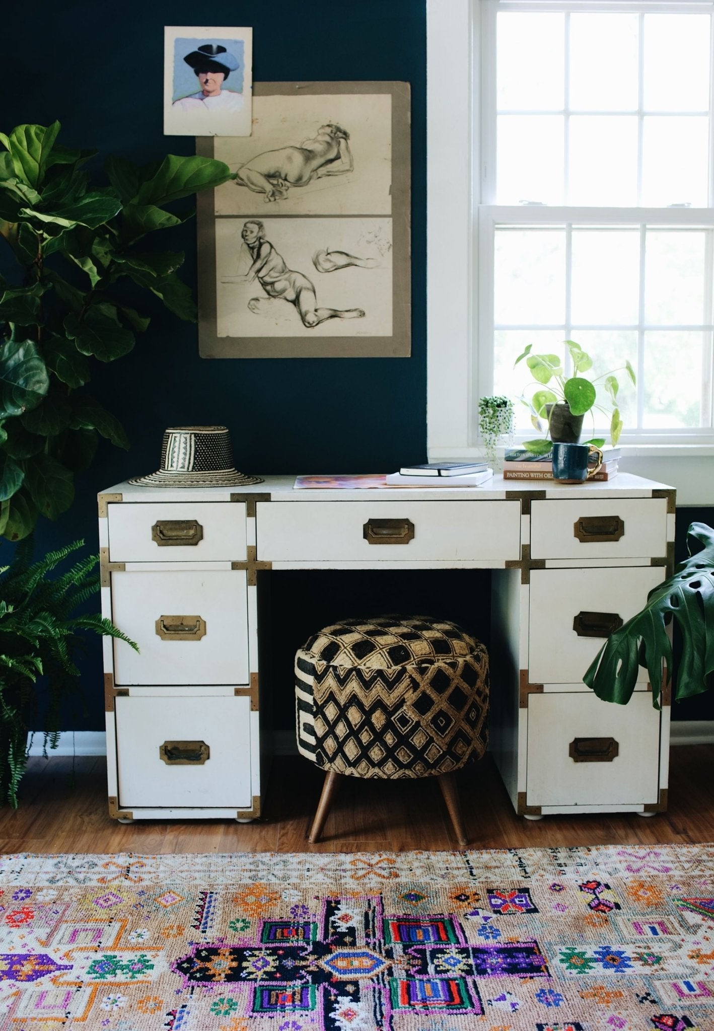 'Lottie' Vintage Turkish Runner Rug - 3'3" x 11'5" - Canary Lane