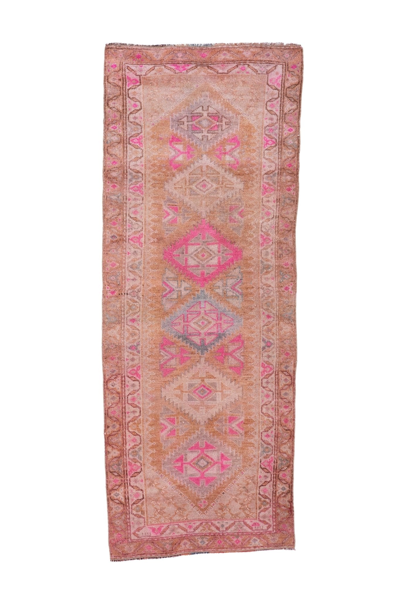 'Margot' Turkish Vintage Runner Rug - 2'11" x 7'8'' - Canary Lane