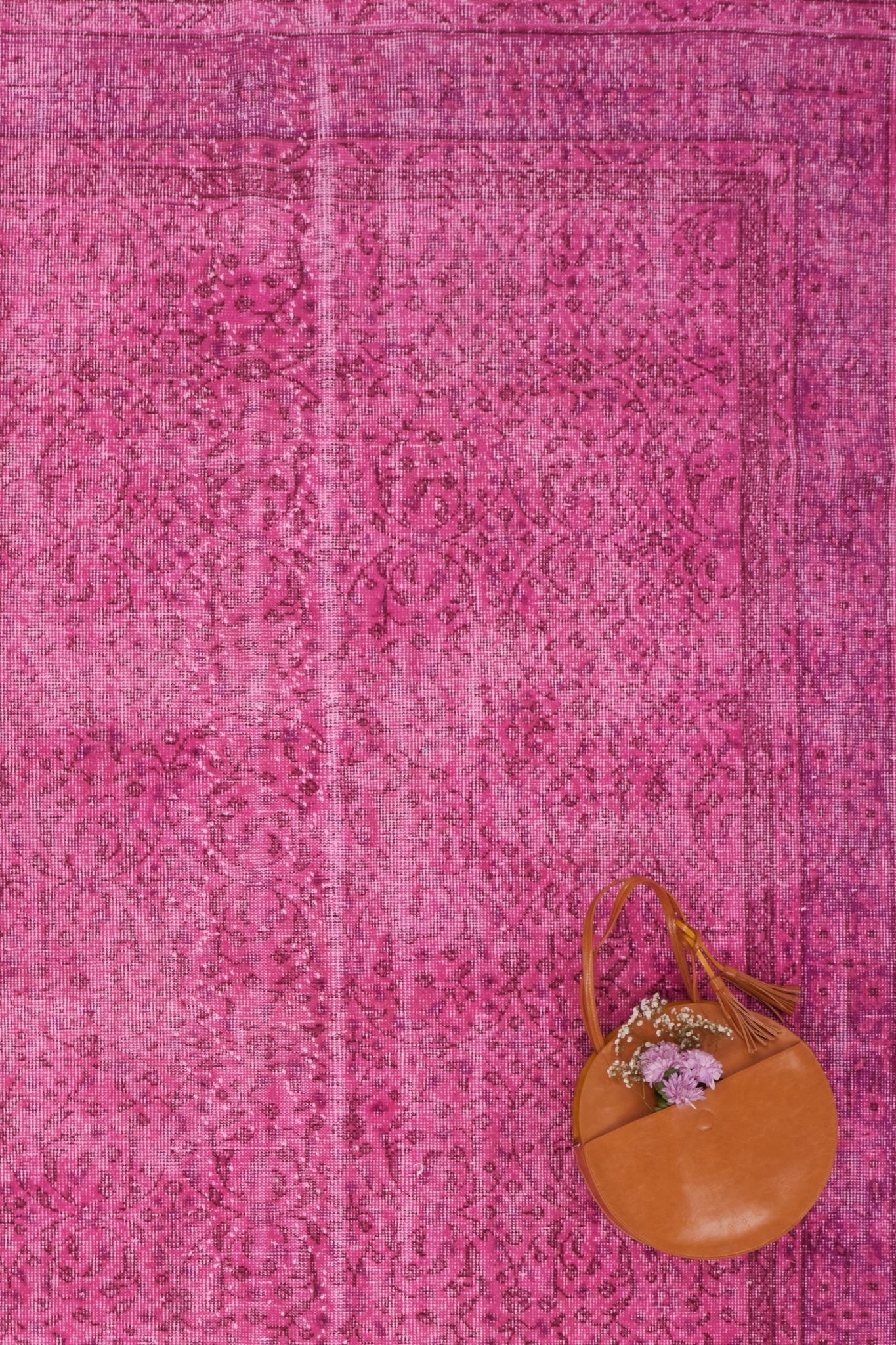 'Maude' Vintage Turkish Area Rug - 5'4'' x 8' - Canary Lane