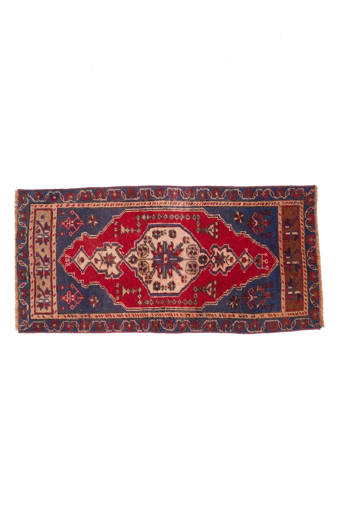 No. 1513 Mini Turkish Vintage Rug - 1'9.5" x 3'9" - Canary Lane