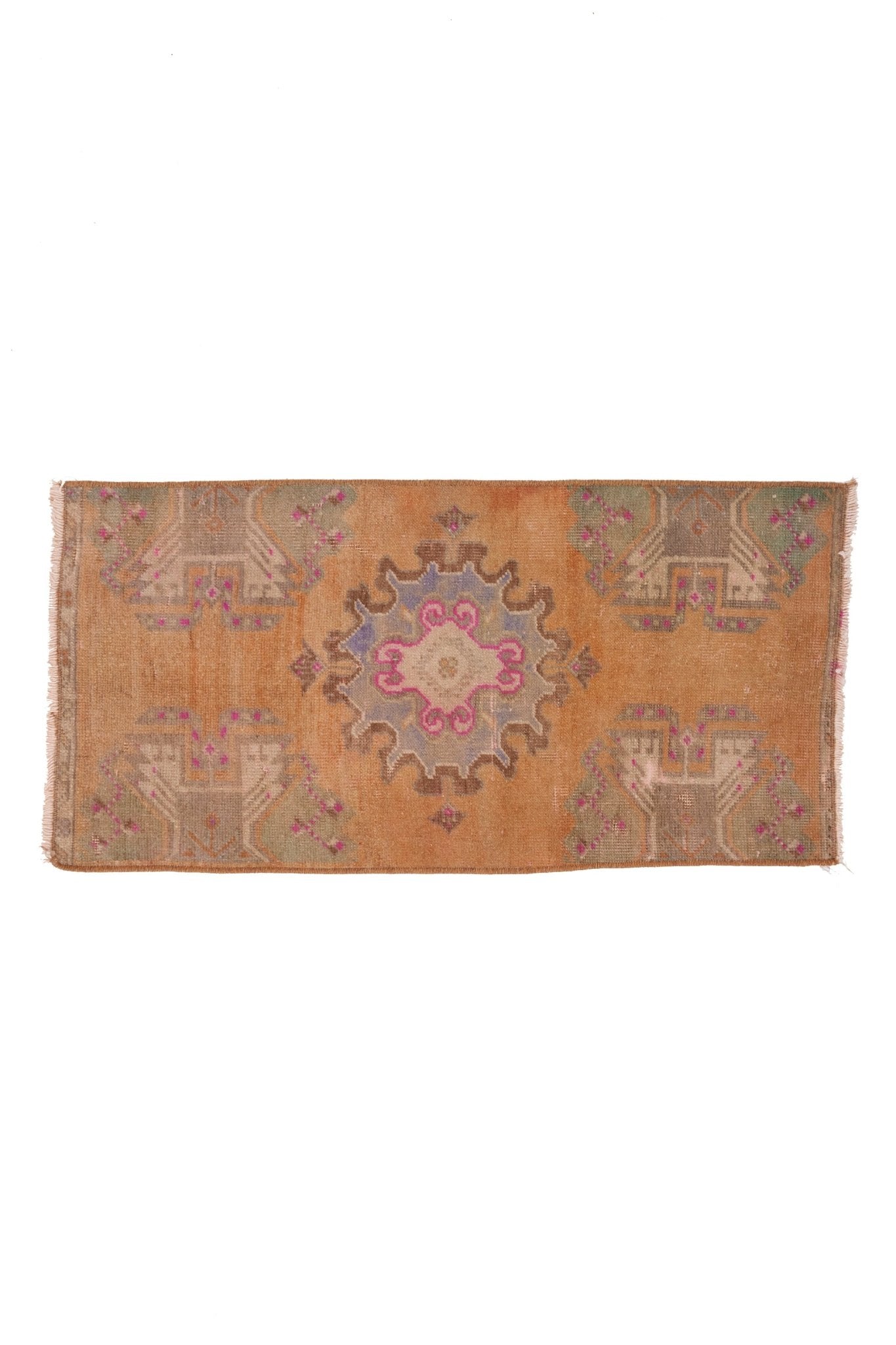 No. 1517 Mini Turkish Vintage Rug - 1'7" x 3'2" - Canary Lane