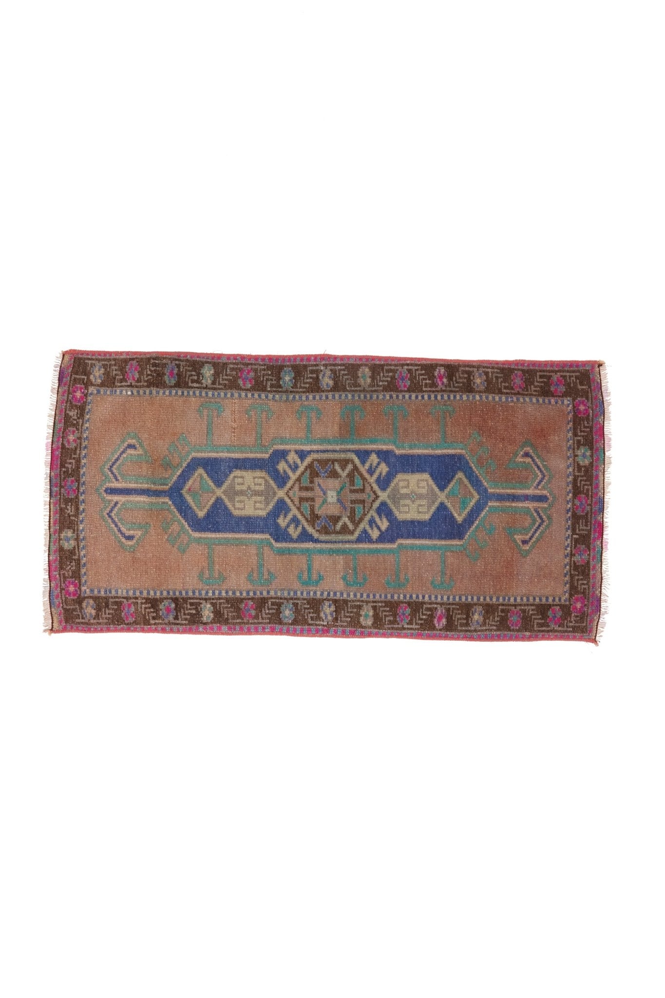 No. 1521 Mini Turkish Vintage Rug - 1'8" x 3'4" - Canary Lane