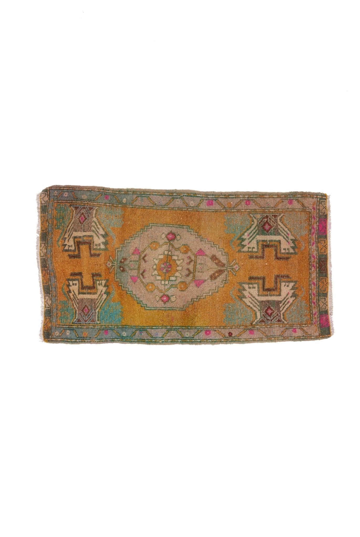 No. 1530 Mini Turkish Vintage Rug - 2'0" x 3'7.5" - Canary Lane