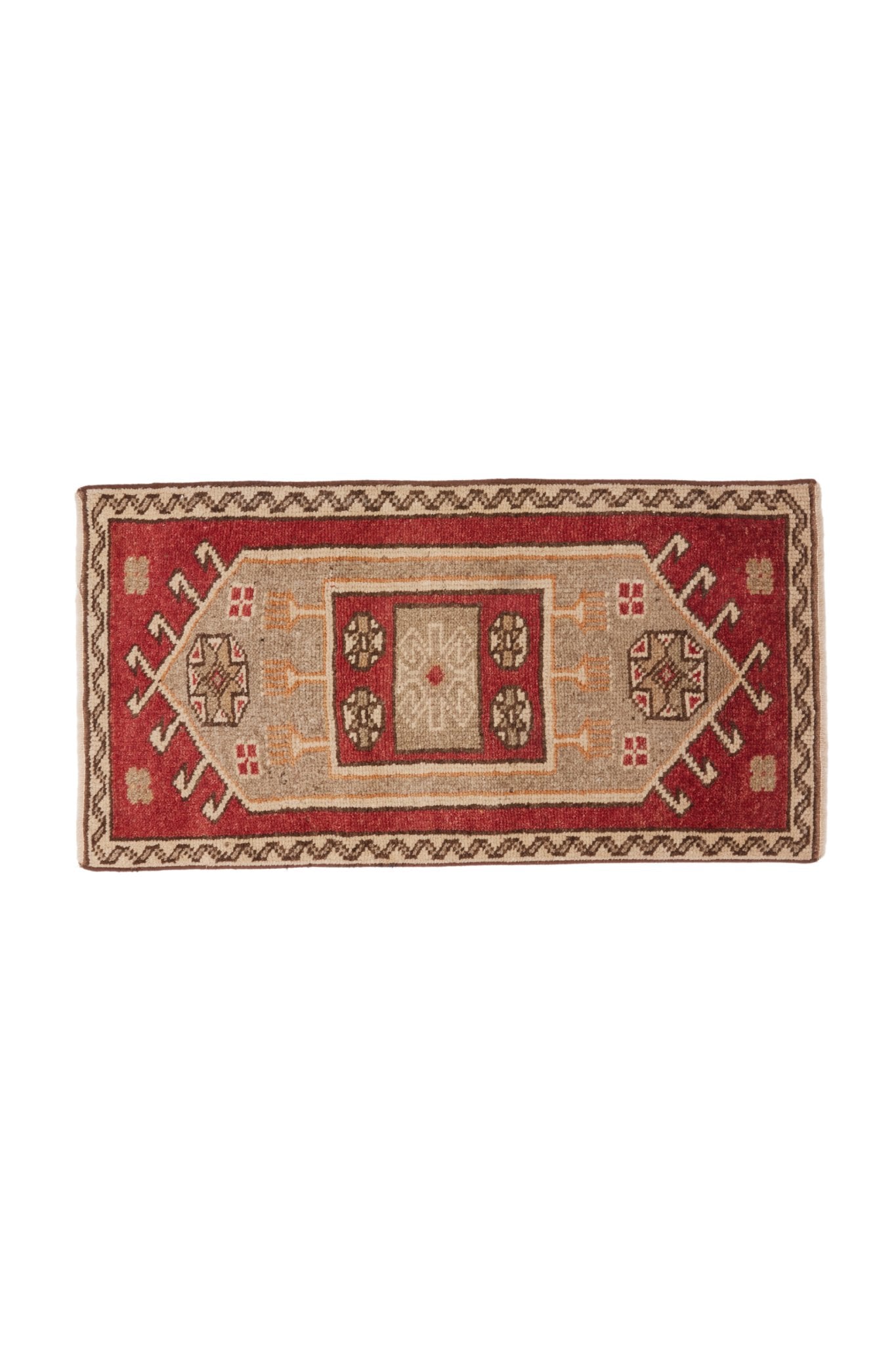 No. 1531 Mini Turkish Vintage Rug - 1'9.5" x 3'5.5" - Canary Lane