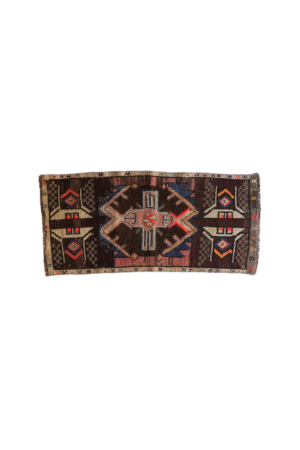 No. 1610 Mini Turkish Vintage Rug - 1'5" x 3'1" - Canary Lane