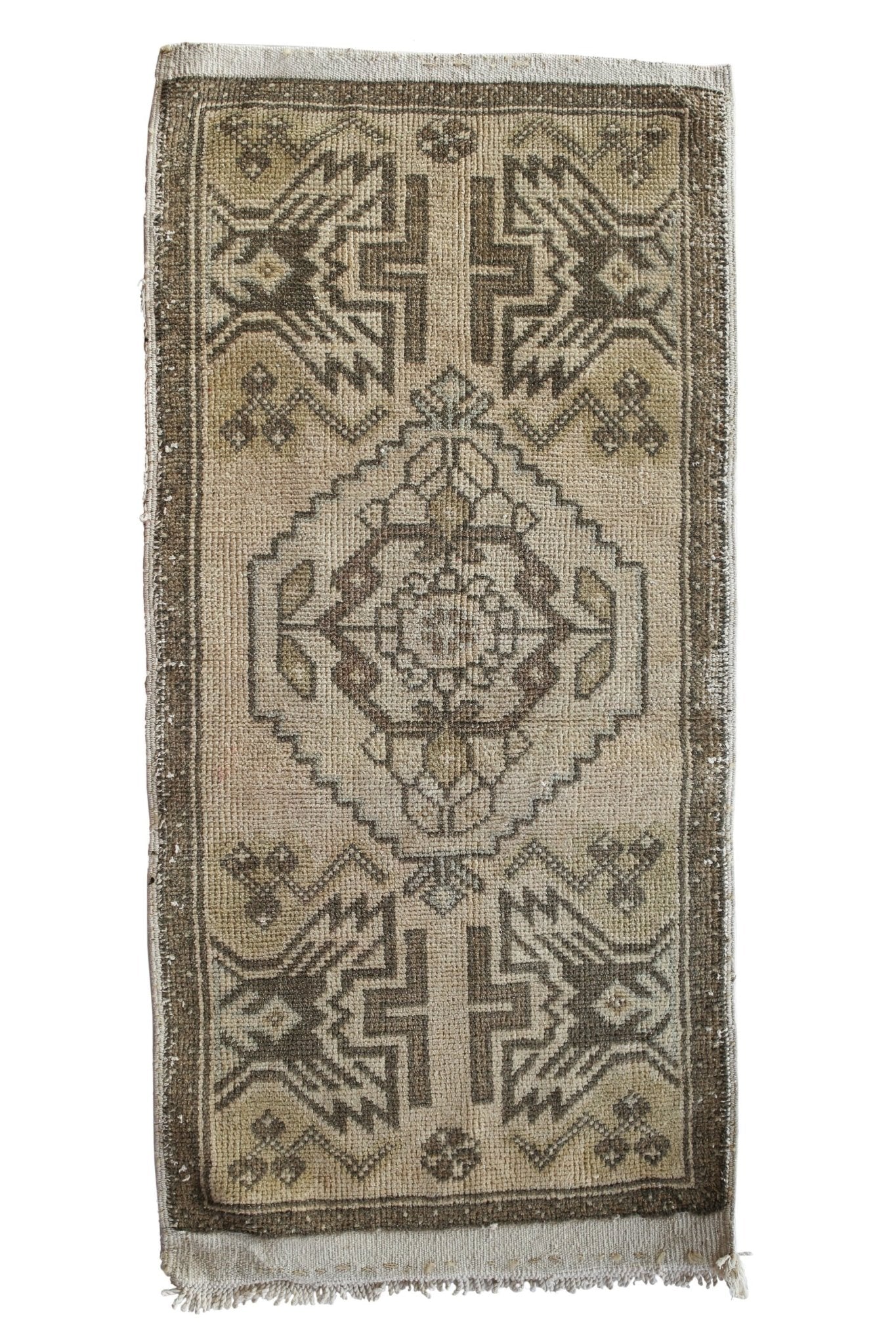 No. 351 Faded Petite Rug - 1'8" x 3'7" - Canary Lane