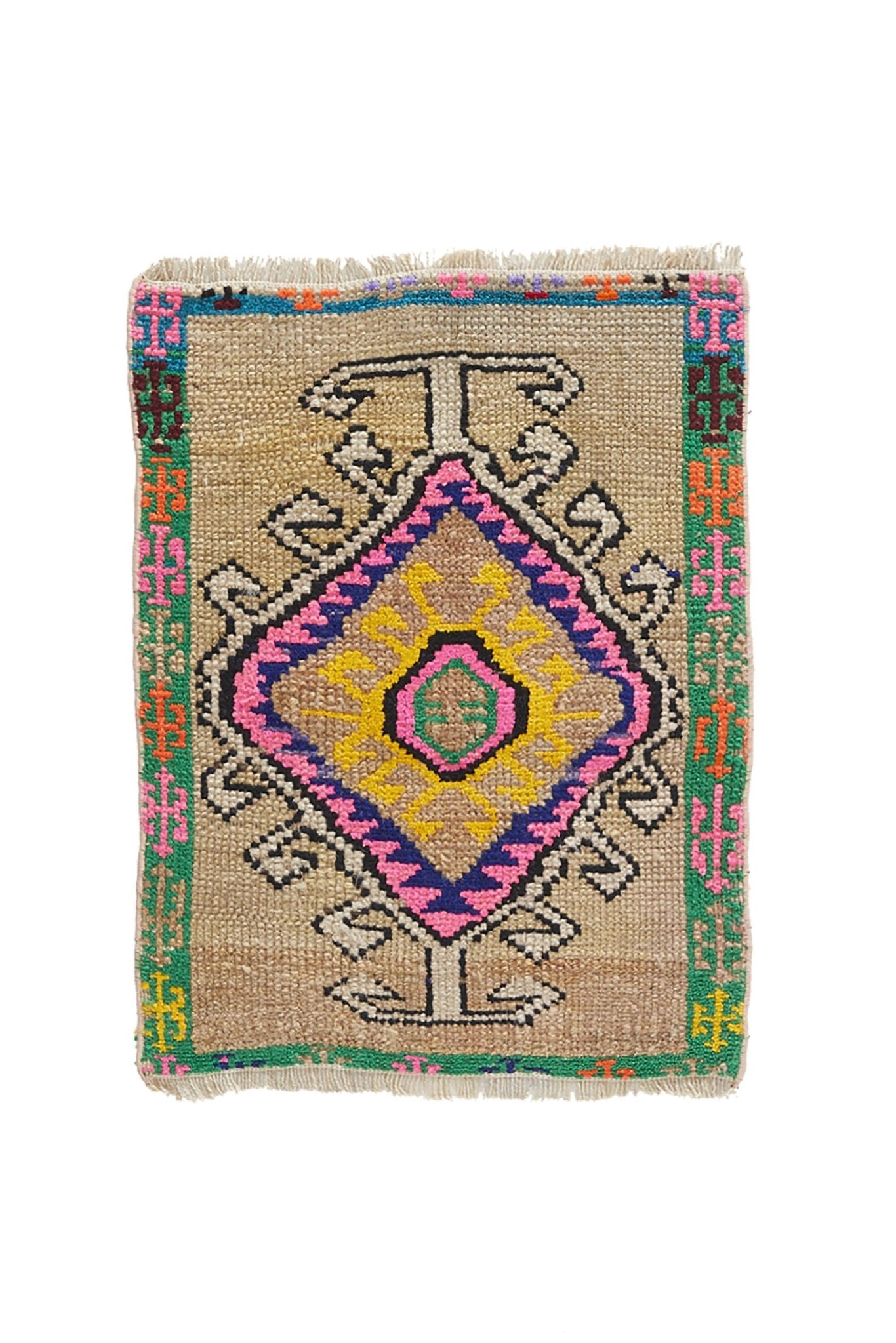 No. 950 Mini Rug - 1'8" x 2'3" - Canary Lane