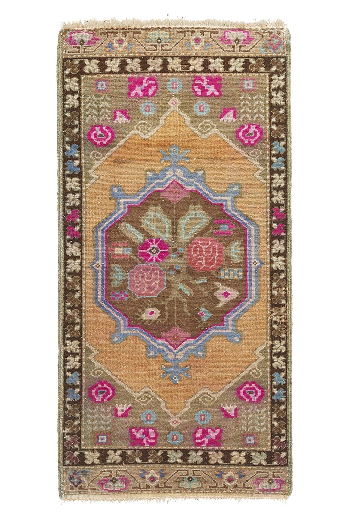 No. 954 Mini Rug - 1'11" x 3'11" - Canary Lane