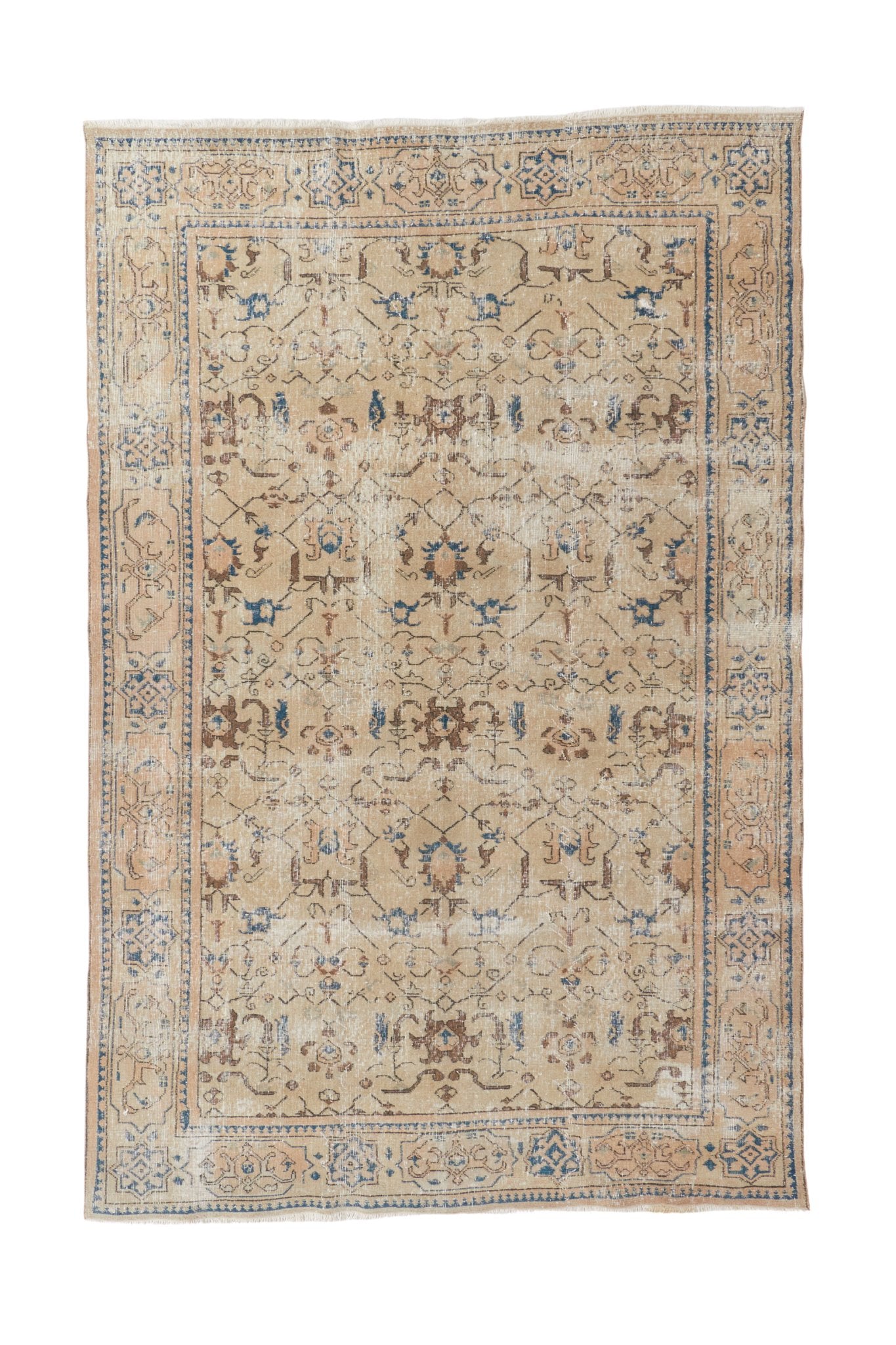 'Orchid' Vintage Turkish Area Rug - 6'5" x 9'11" - Canary Lane