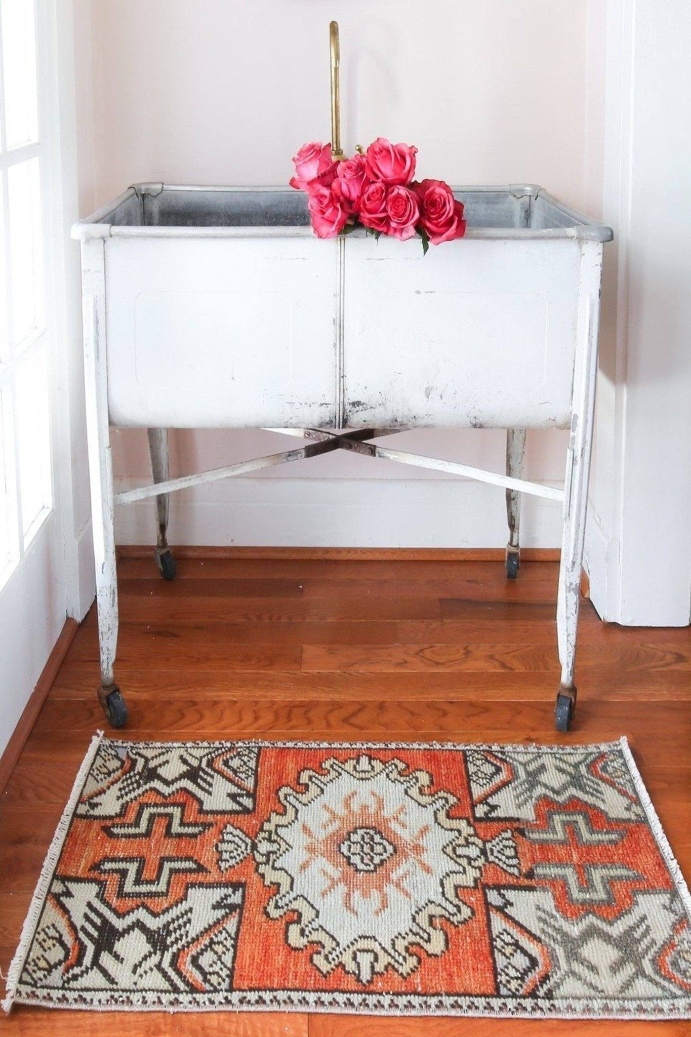 Petite Distressed Rug No. 223 - Canary Lane