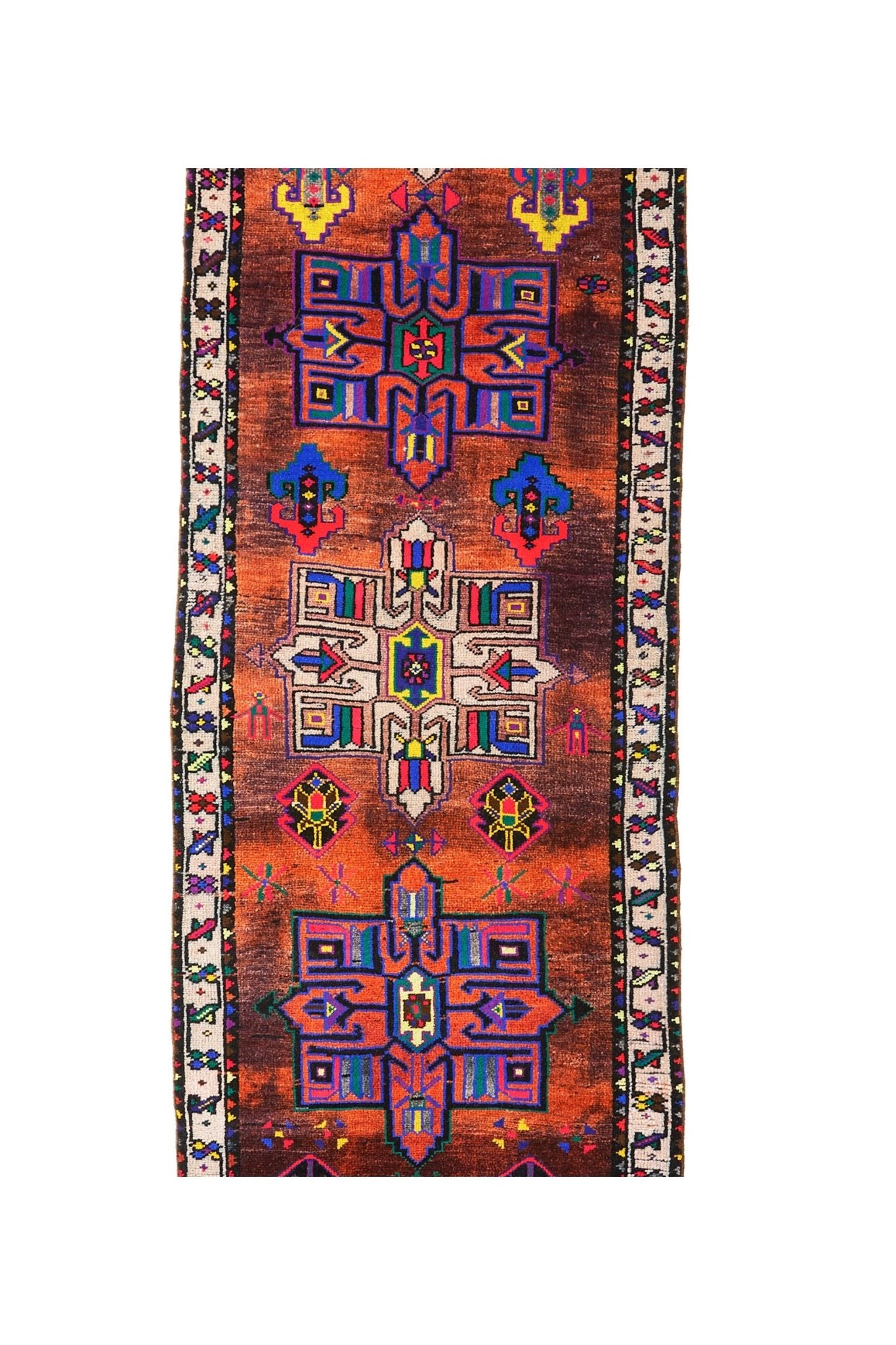 'Splendid' Turkish Vintage Runner Rug - 2'10" x 10'8" - Canary Lane