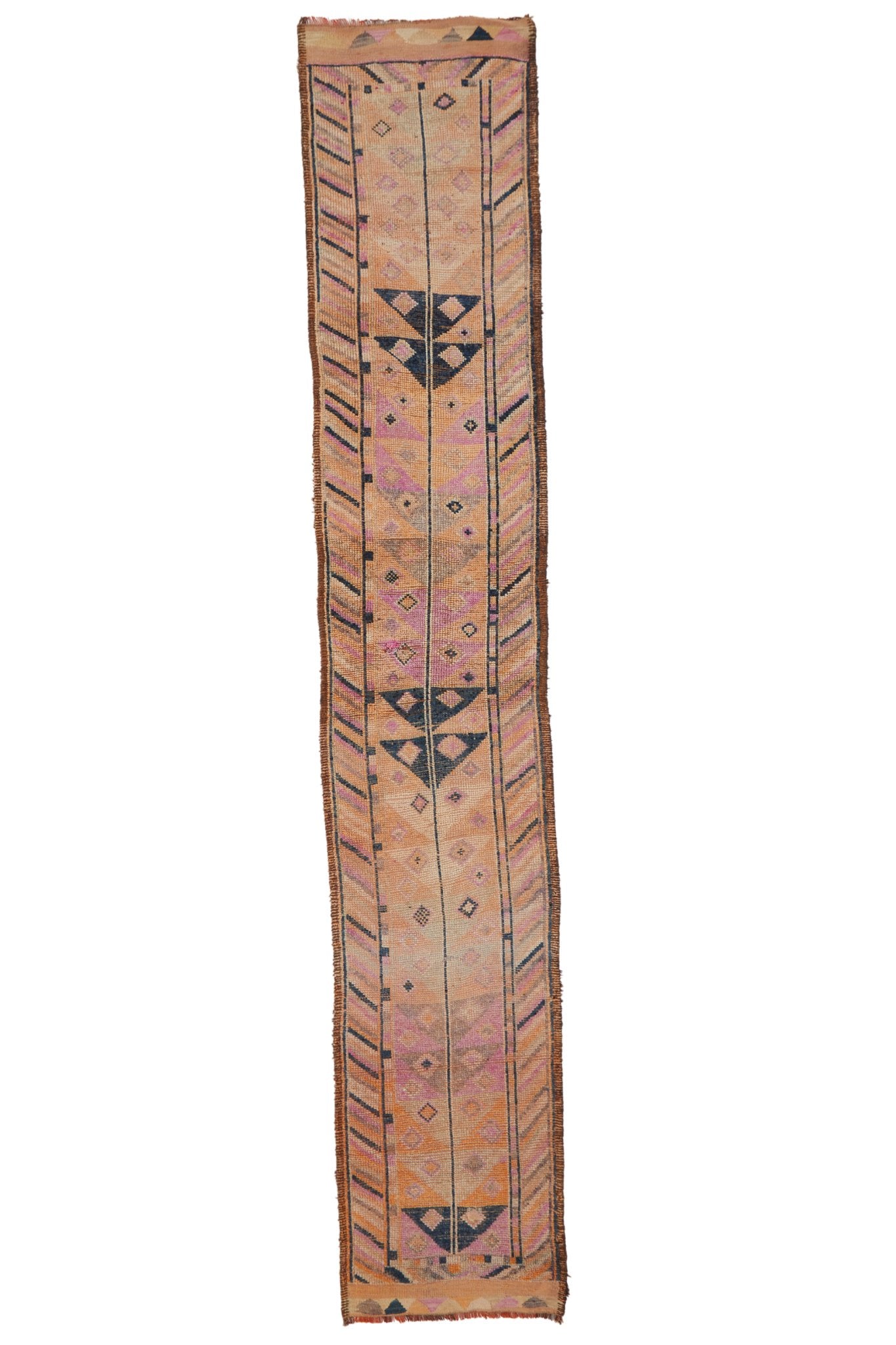'Sunrise' Long Turkish Runner Rug - 2'8" x 15' - Canary Lane