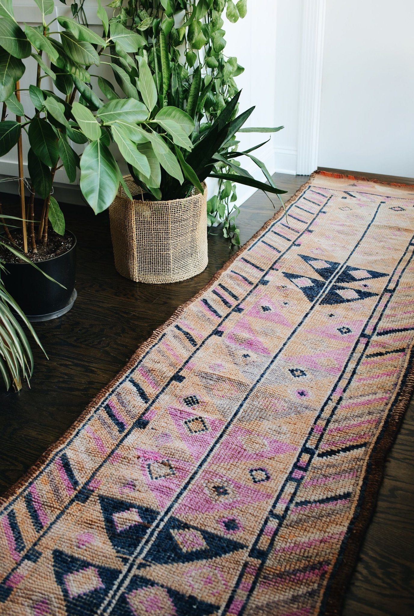 'Sunrise' Long Turkish Runner Rug - 2'8" x 15' - Canary Lane