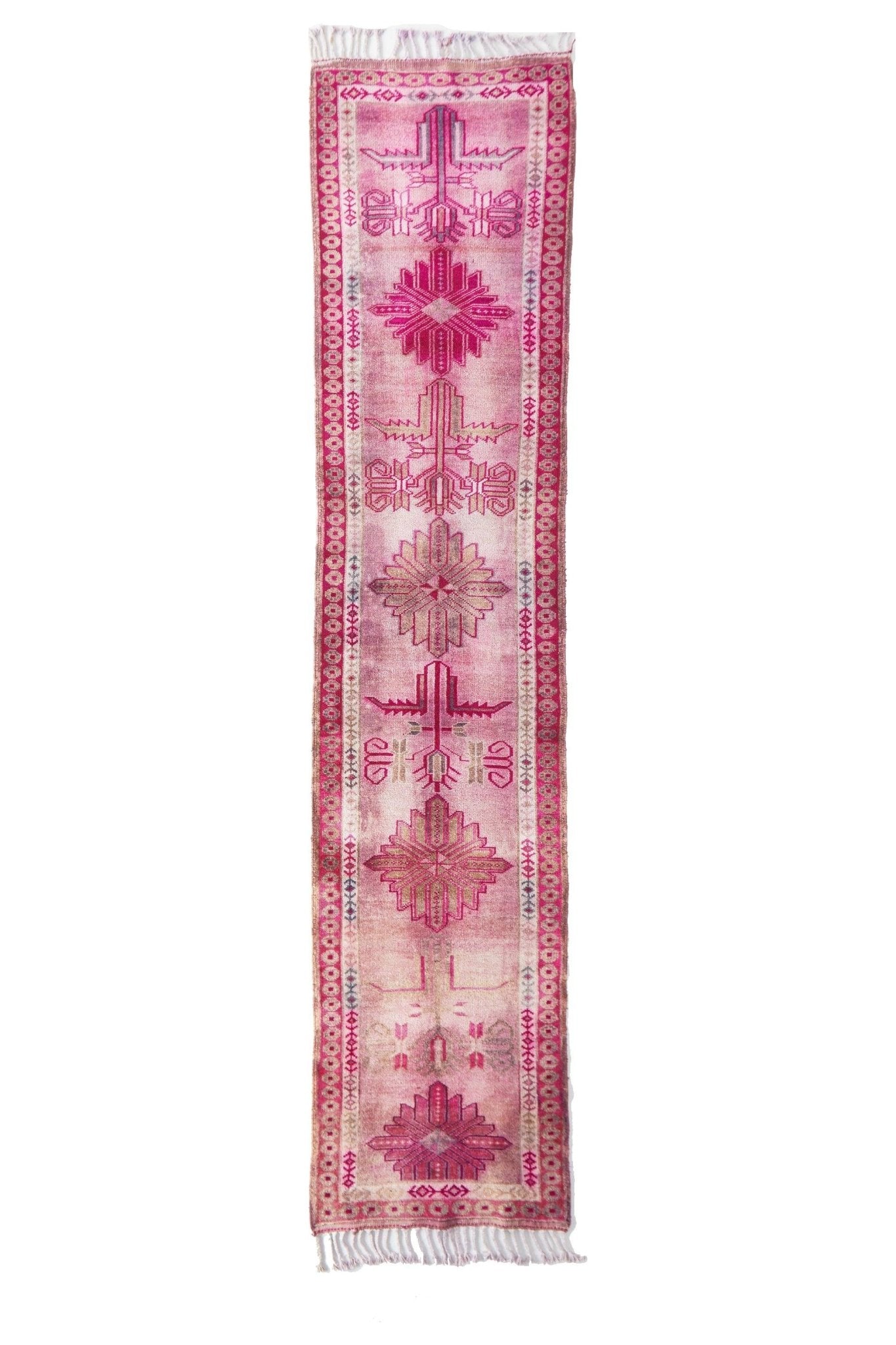 'Unicorn' Vintage Turkish Runner - 3'1" x 14'2" - Canary Lane