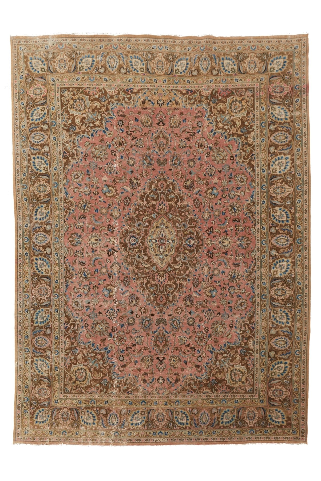 'Viola' Palace - Sized Antique Persian Rug - 9'8" x 13'5" - Canary Lane