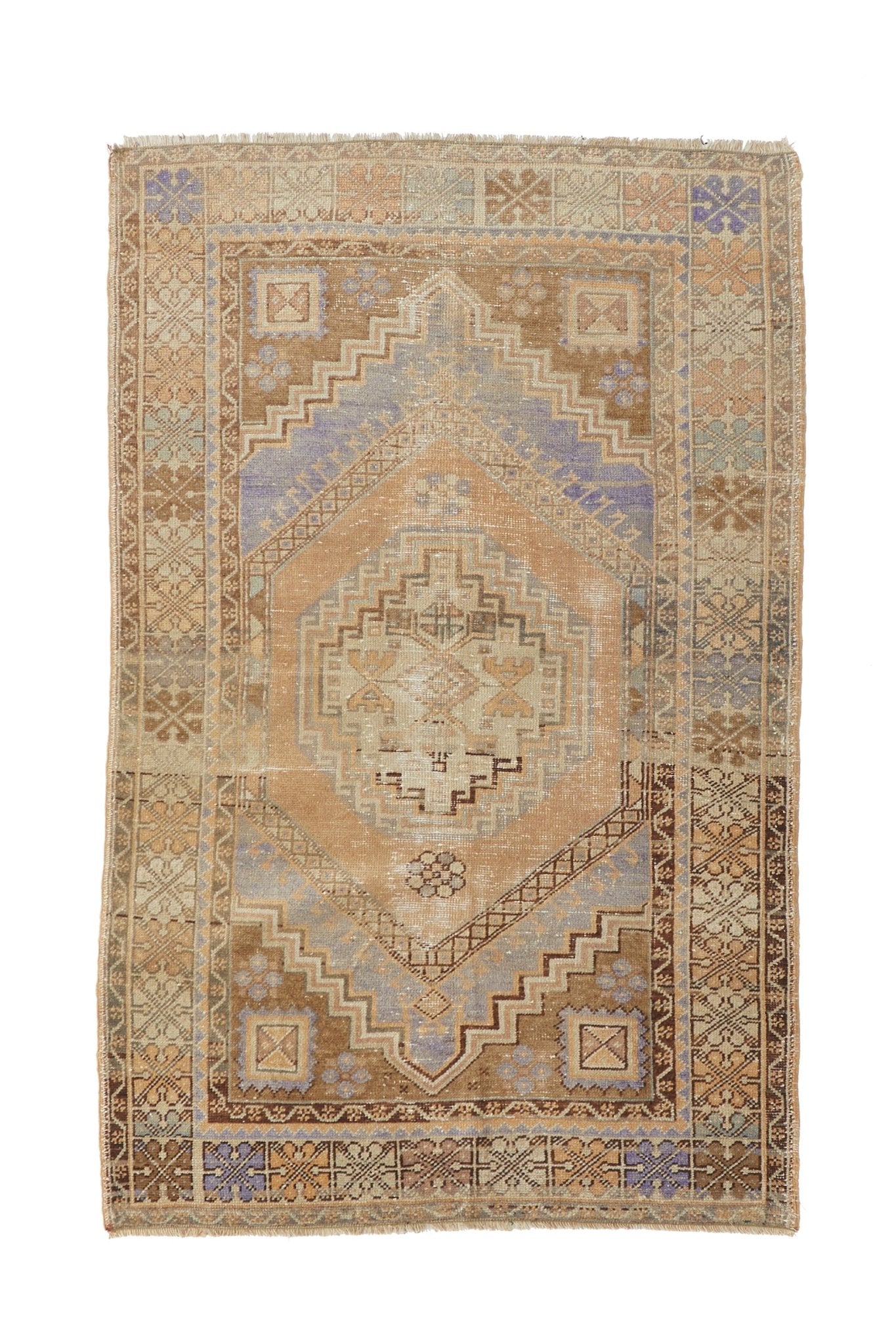 'Virgo' Turkish Vintage Area Rug - 3'10" x 6'3" - Canary Lane