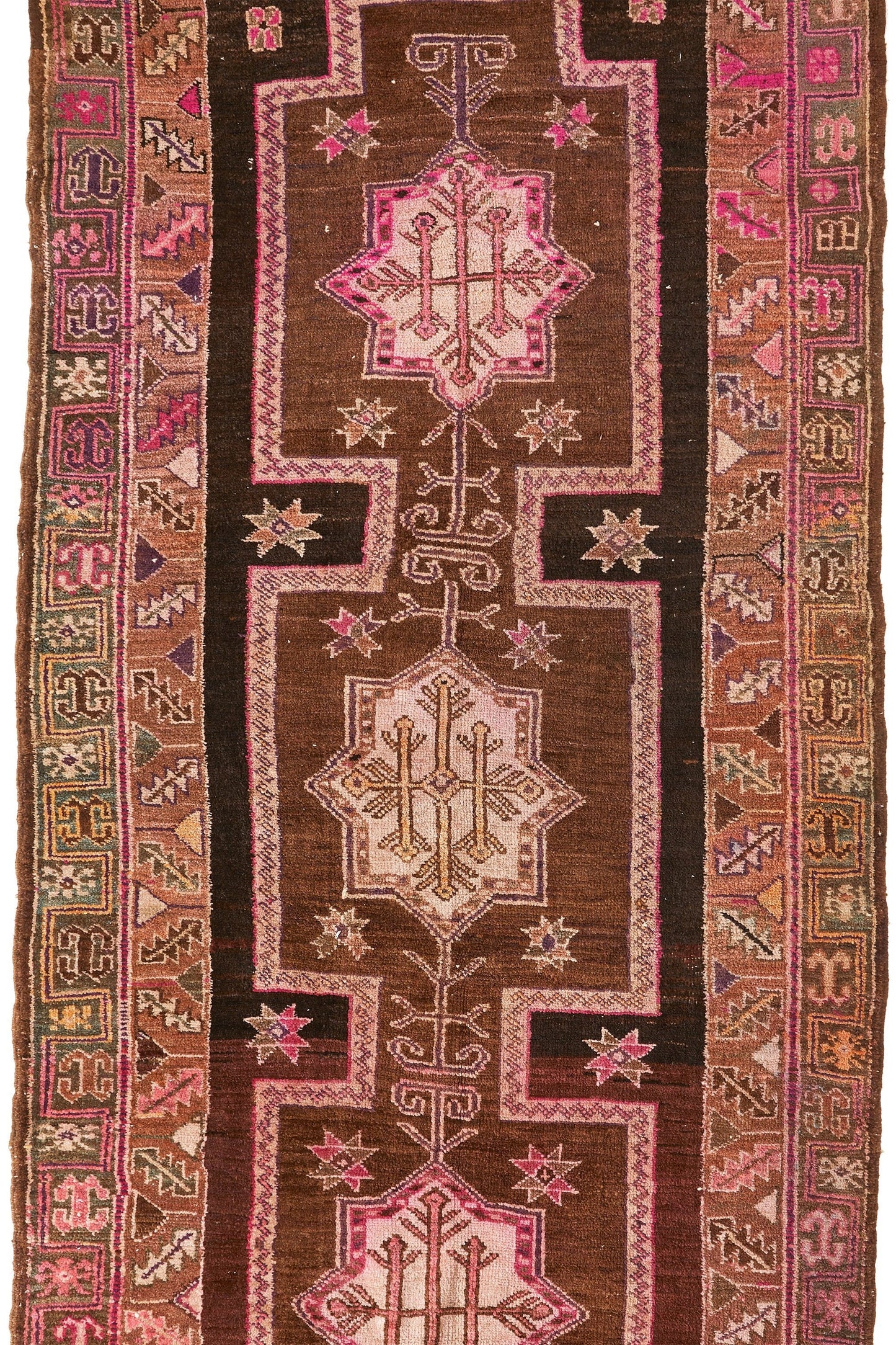 'Aurora' Turkish Vintage Extra Large Area Rug - 5'4'' x 11'11'' - Canary Lane - Curated Textiles